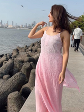 Josephine Chikankari Ombré Lace Strappy Kurta Set (Set of 3)